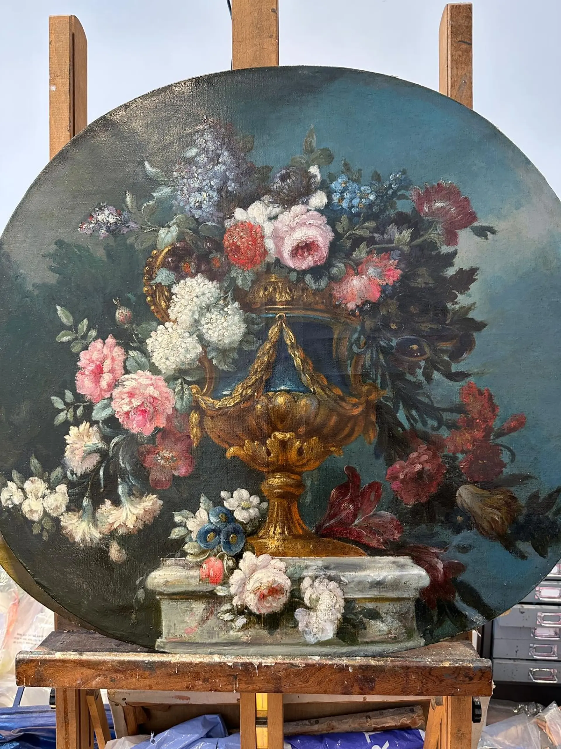 Fine art restoration - fully cleaned oil painting